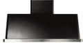 48 in. Glossy Black Wall Mount Range Hood with 600 CFM Blower B129063