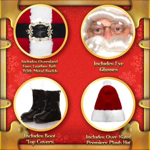 Red 11 Piece Santa Claus Costume N570