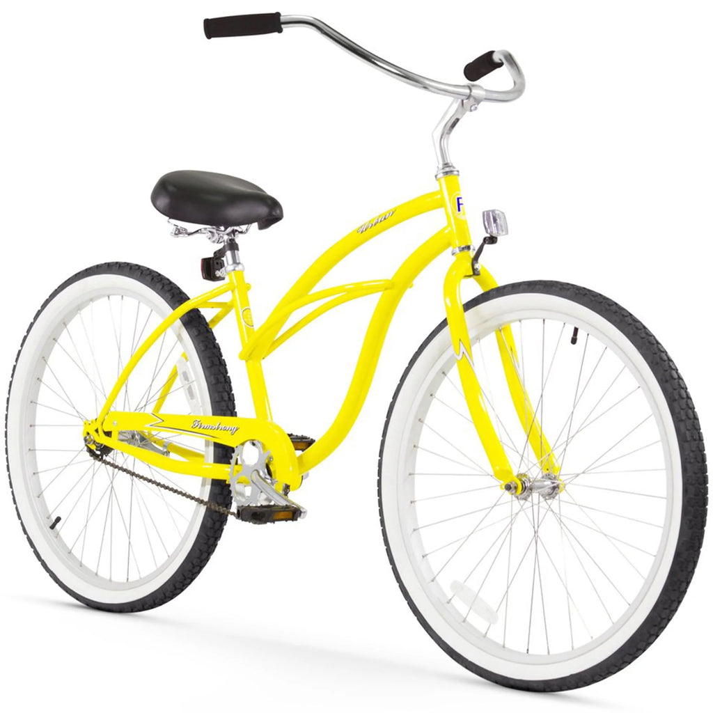 Women's Single Speed 26 White/Pink O800663