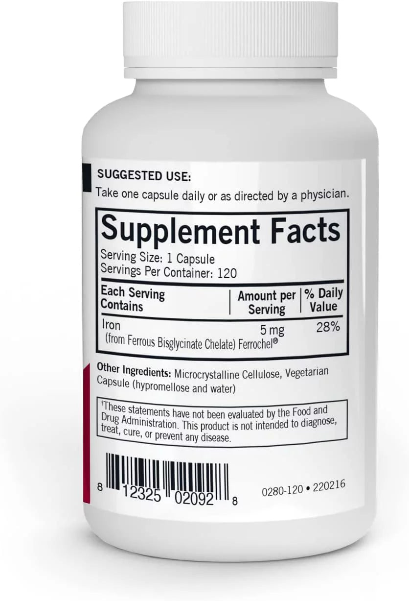 Iron 5mg 120 Capsules H695016