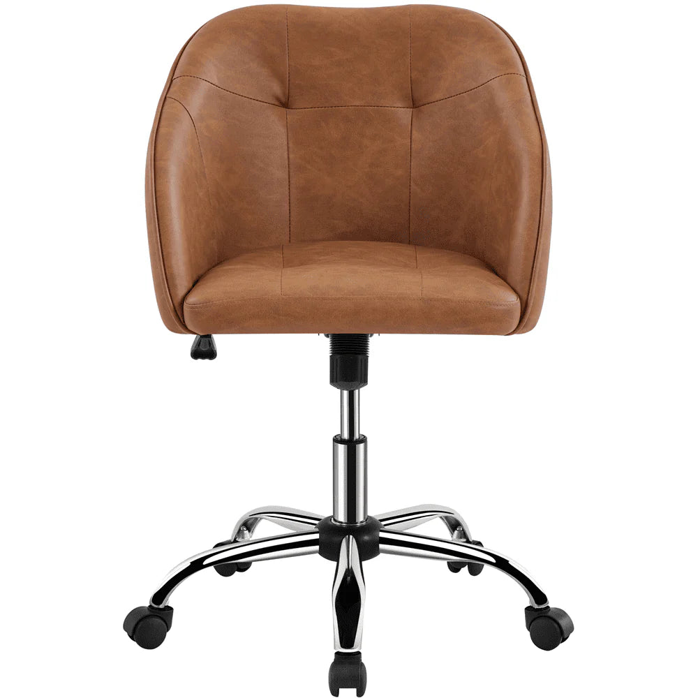 Pink Velvet Adjustable Swivel Office Chair Y821