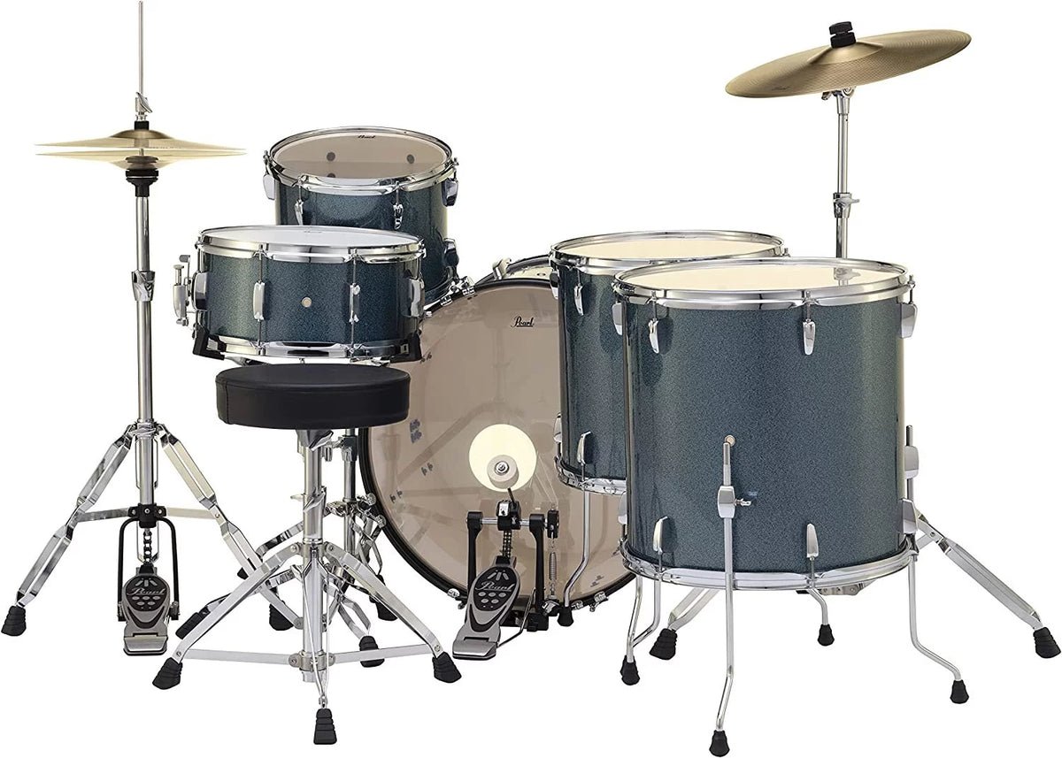 5 Piece Complete Drum Set with Hardware and Cymbals W9342