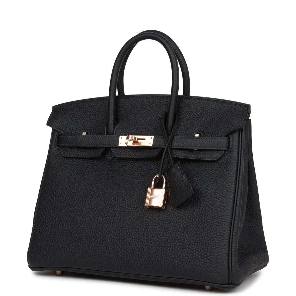 Birkin 25 Caban Togo Rose Gold Hardware L469015