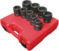 9 Piece 1" Drive Standard SAE Jumbo Impact Socket Set Y365