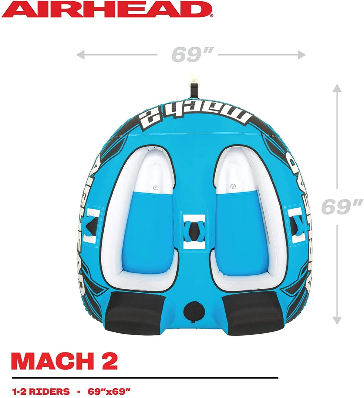 Blue Two-Person Towable Boat Tube B6277