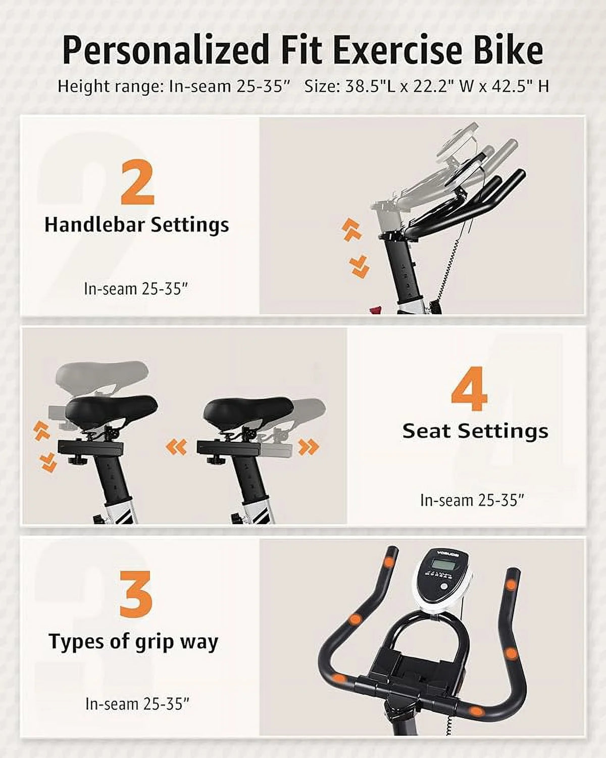 Magnetic Indoor Cycling Bike with 35lbs Flywheel I99338