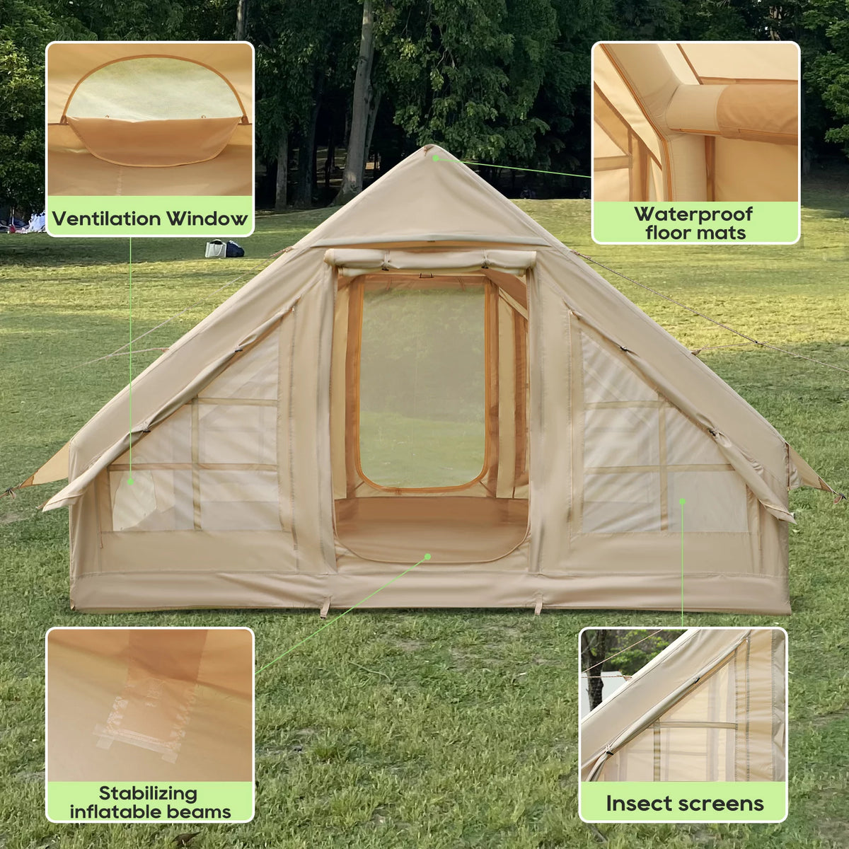 Inflatable Camping Tent with Pump A92242