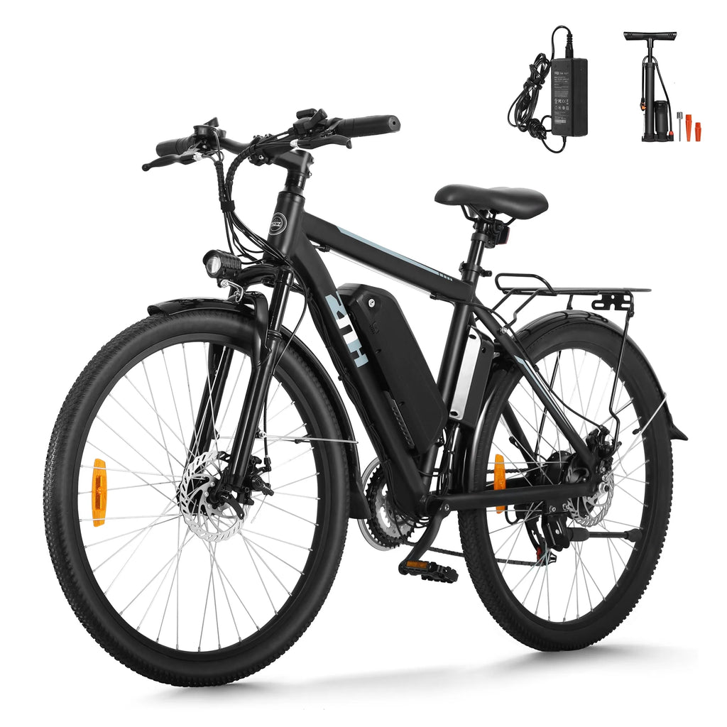 Electric Mountain Bike 350W 21 Speed Black N6719