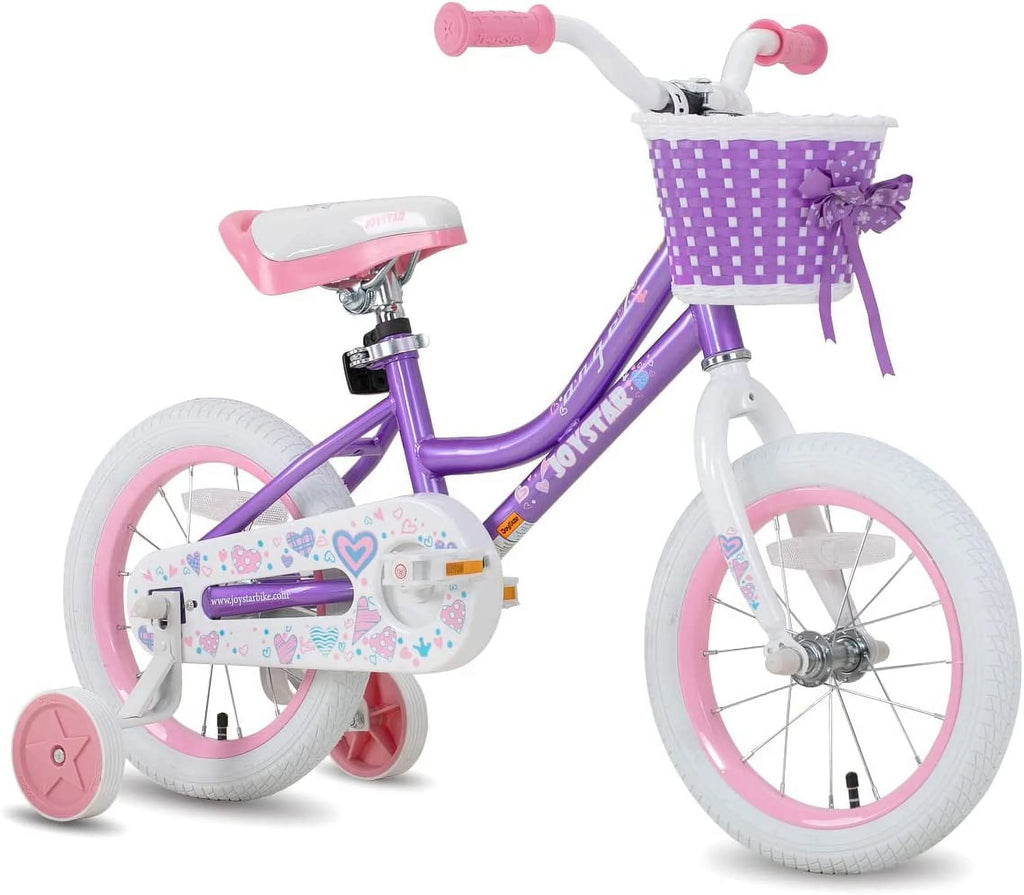 12 14 16 18 Inch Kids Bike with Training Wheels & Basket W25500