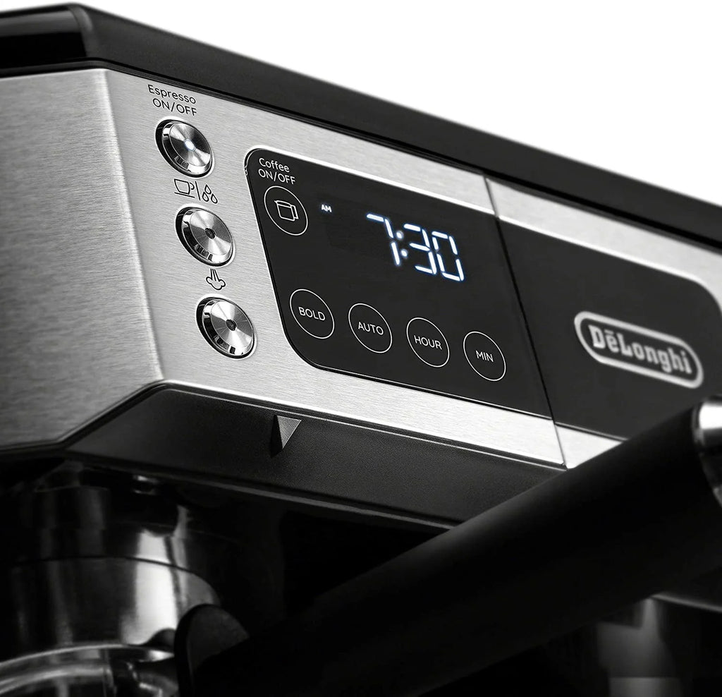 Combination Coffee Maker & Espresso Machine with Milk Frother and Glass Coffee Pot R264