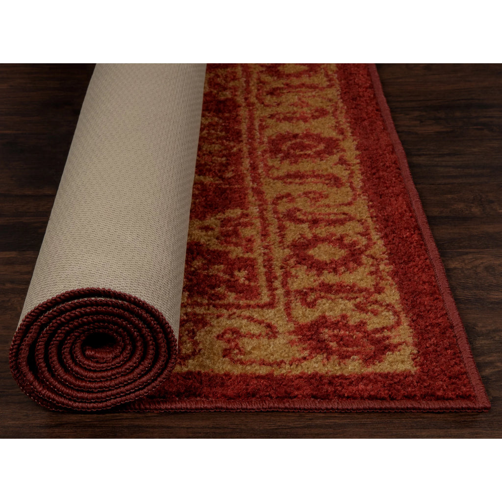 Red Gold 5' x 7' Area Rug N460842