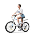 Folding Bike 21-speed Blue & White A867828