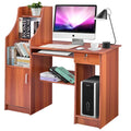 Computer Study Desk with Bookshelf H45389