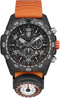 Black Orange Stainless Steel Swiss Made 45mm Watch E197895