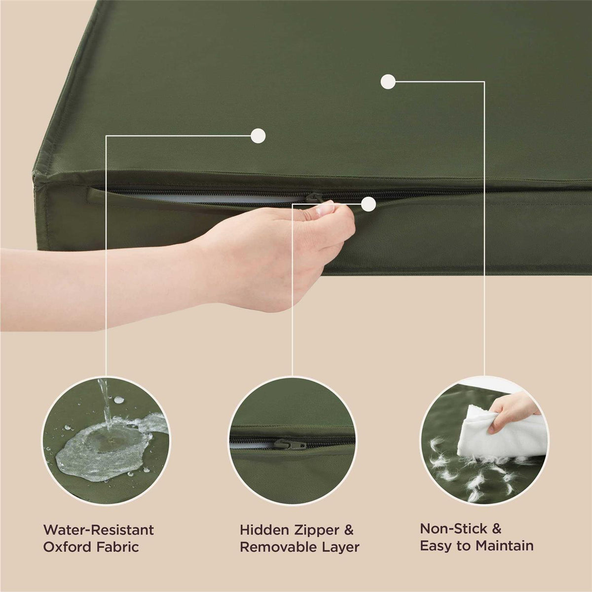 Waterproof Oxford Fabric Dog Bed P8442