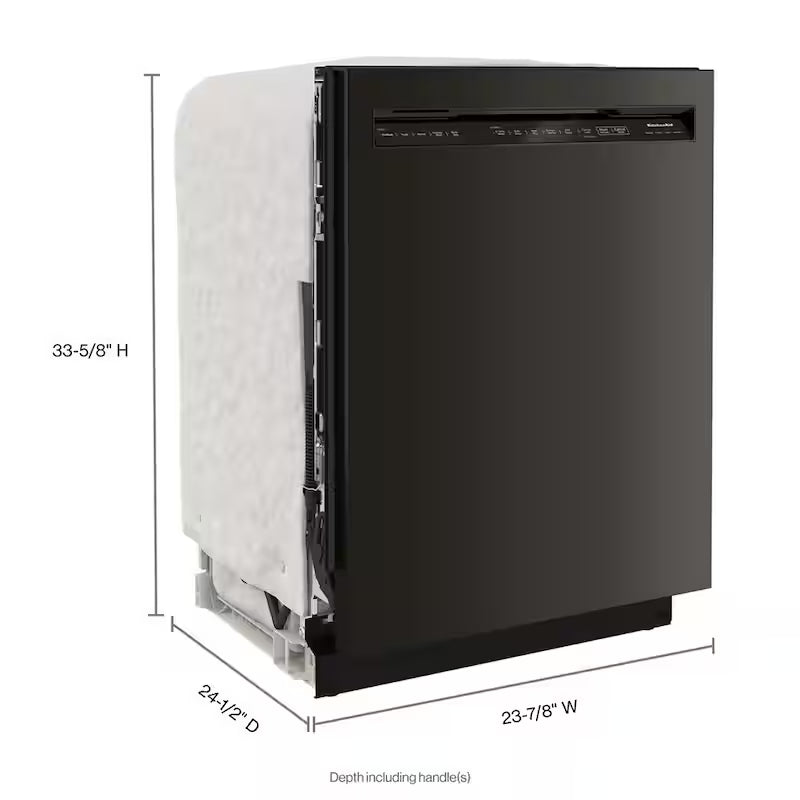Black Stainless Built-in Dishwasher with Stainless Steel Tub V532